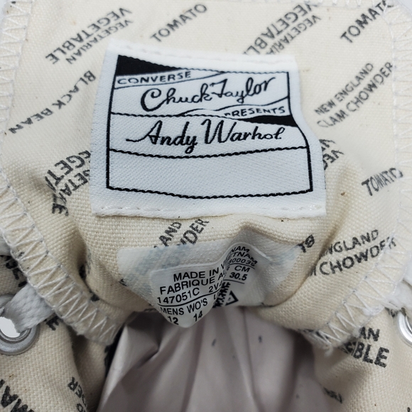 Andy Warhol Black Bean Converse - Picture 5 of 5